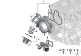 Thermostat Housing 11517823193 11517806975  For BMW 5 Series F10 & 7 Series F02, X5 E70 Tag-E-94